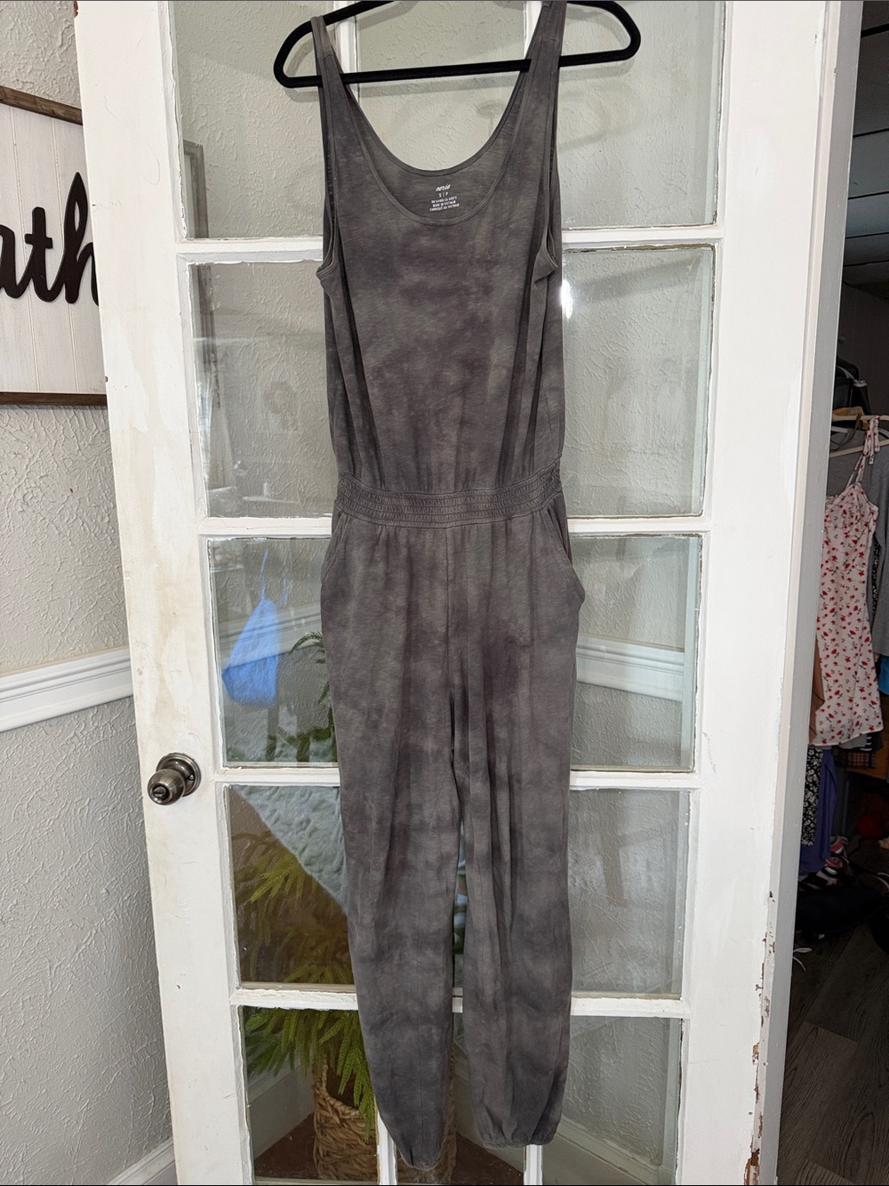 Aerie Women’s Sleeveless Tie-Dye Jumpsuit - Gray